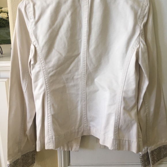 Crystal beaded military jacket J.Crew - Picture 6 of 7